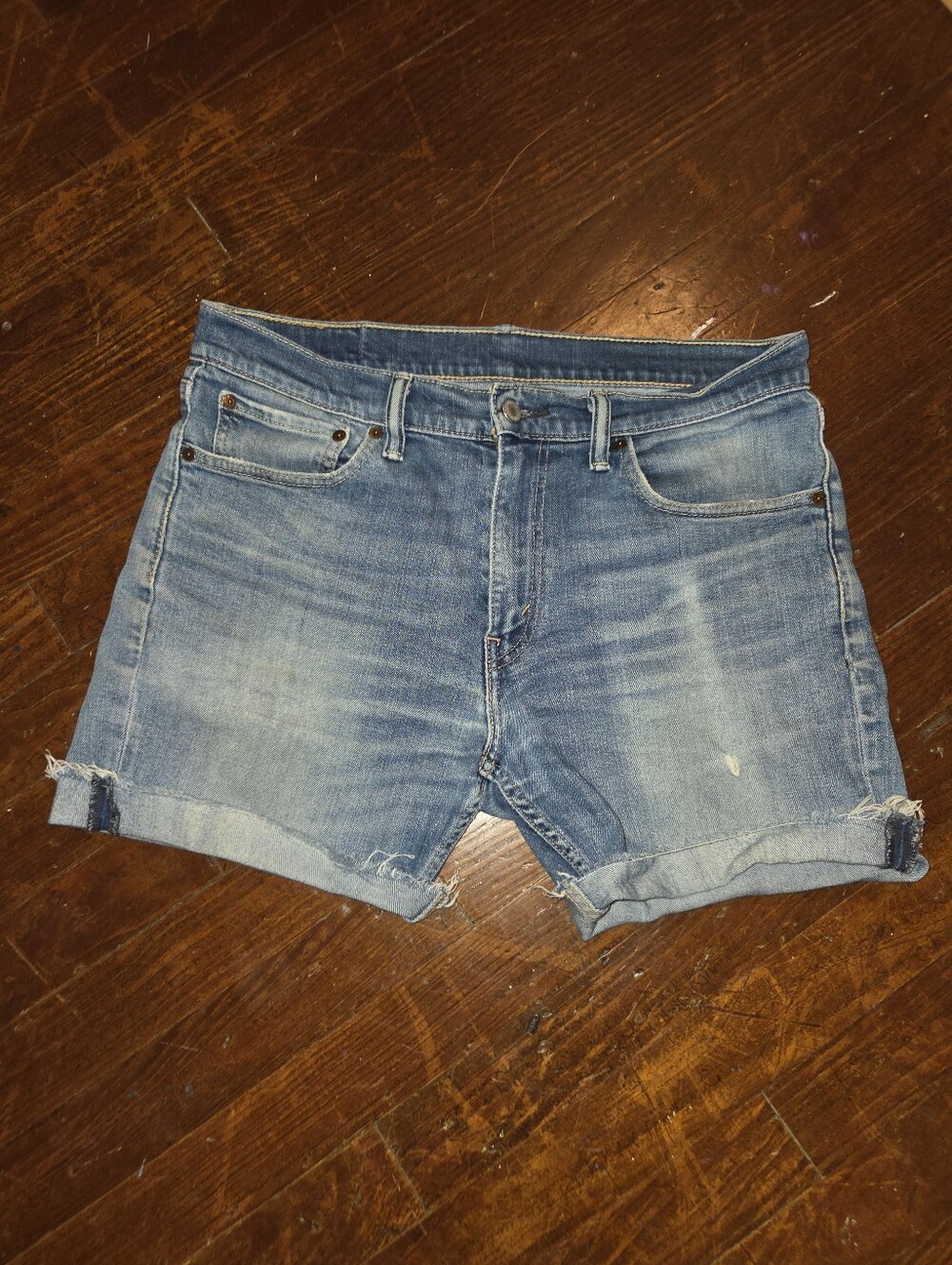 Levi's Light Blue Denim Cutoff Shorts